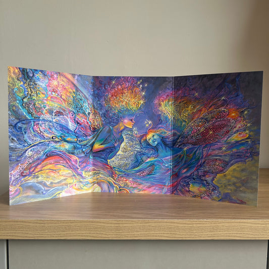 The Josephine Wall Collection | Rainbow Fairies | Eco-Friendly Self-Sealing Trifold Card