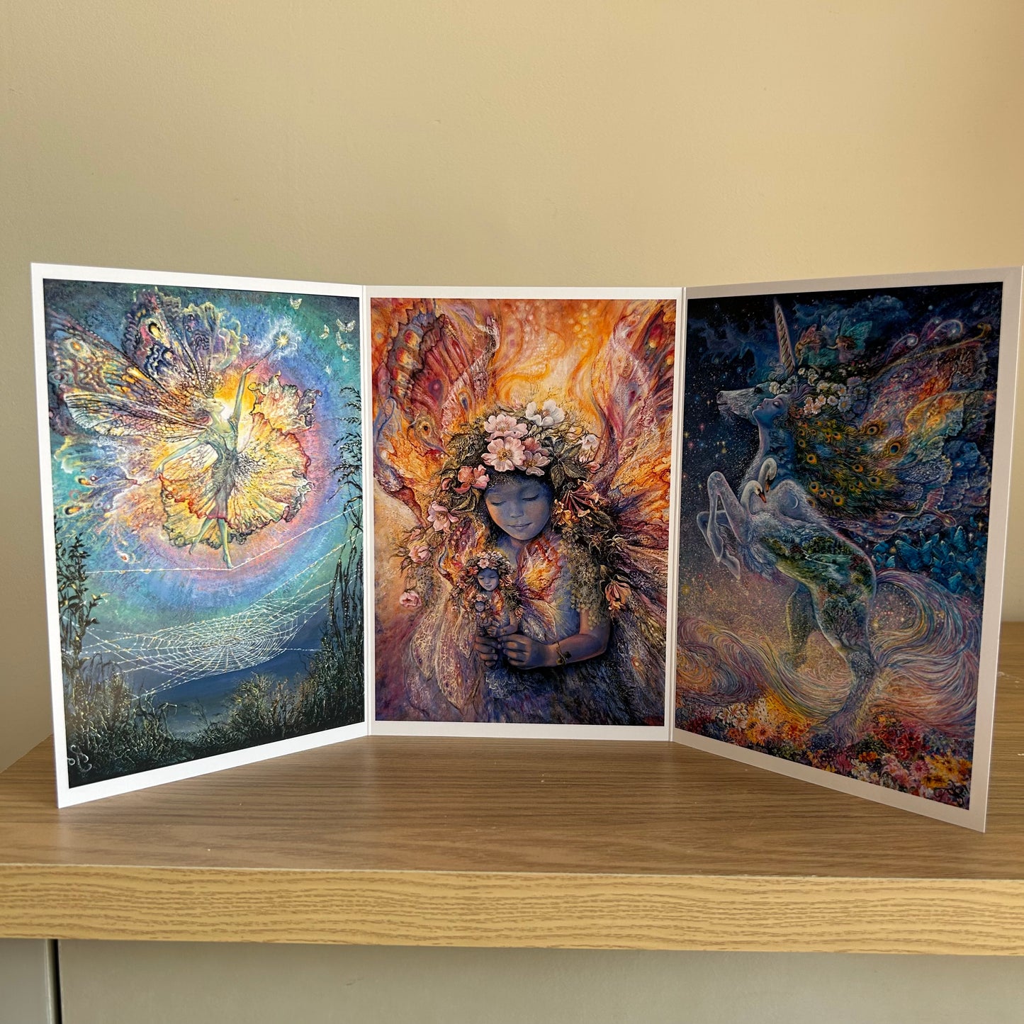 The Josephine Wall Collection | Silken Spells Triptych | Eco-Friendly Self-Sealing Trifold Card