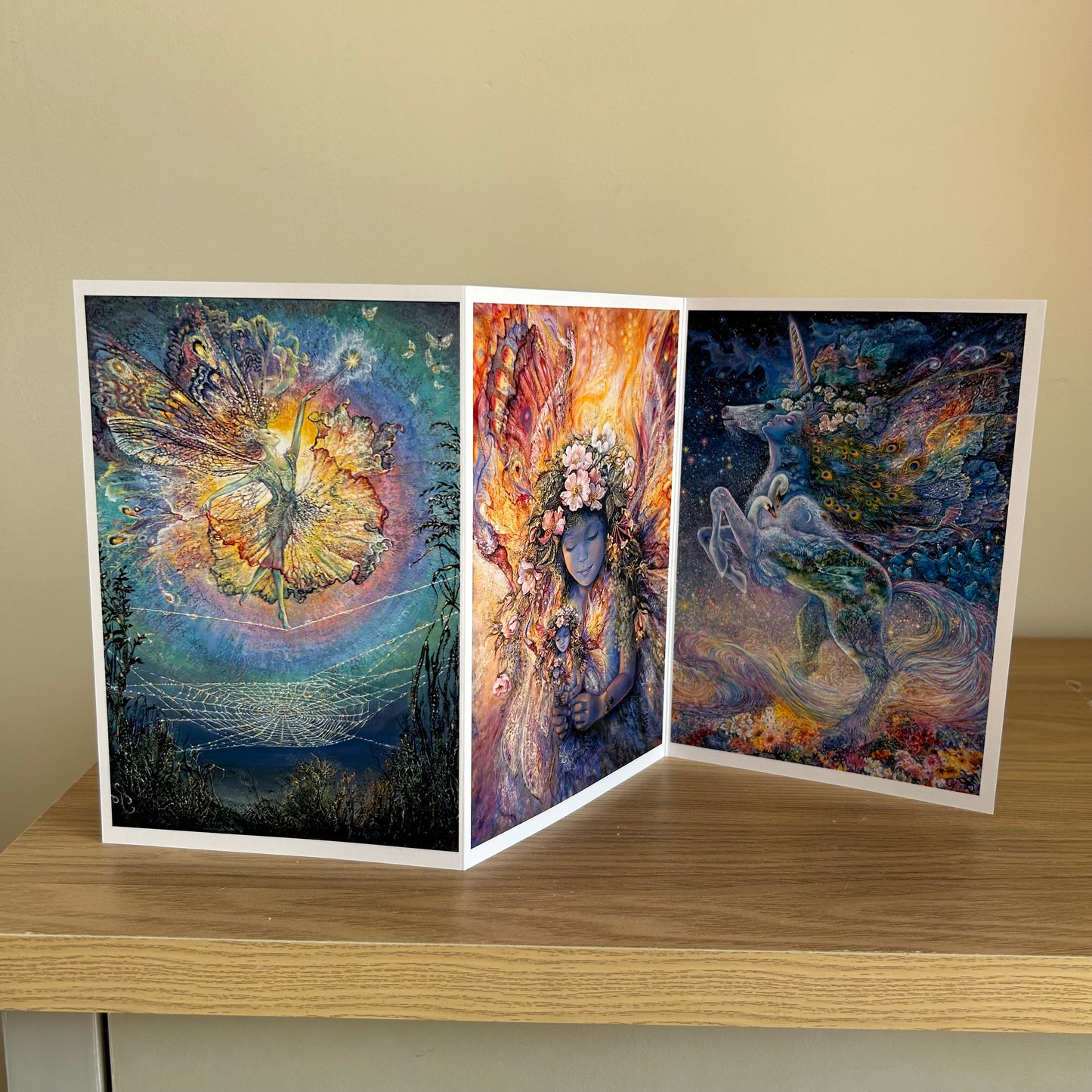 The Josephine Wall Collection | Silken Spells Triptych | Eco-Friendly Self-Sealing Trifold Card