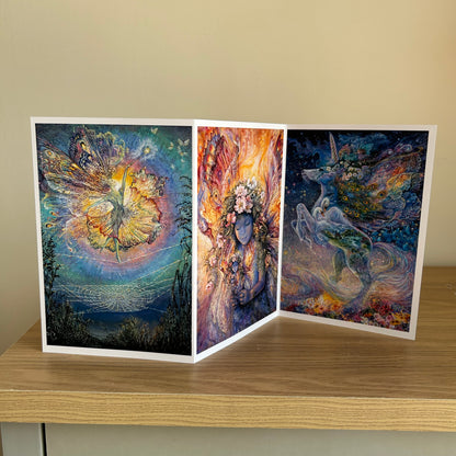 The Josephine Wall Collection | Silken Spells Triptych | Eco-Friendly Self-Sealing Trifold Card