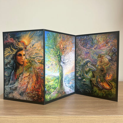 The Josephine Wall Collection | Spirit of the Elements Triptych | Eco-Friendly Self-Sealing Trifold Card