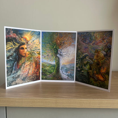 The Josephine Wall Collection | Spirit of the Elements Triptych | Eco-Friendly Self-Sealing Trifold Card