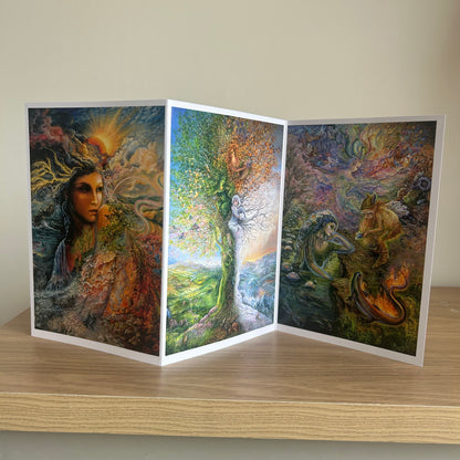 The Josephine Wall Collection | Spirit of the Elements Triptych | Eco-Friendly Self-Sealing Trifold Card