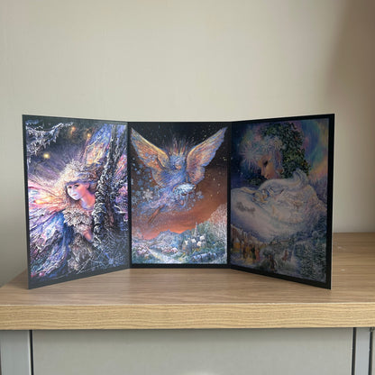 The Josephine Wall Collection | The Frost Fairy Triptych | Eco-Friendly Self-Sealing Trifold Card