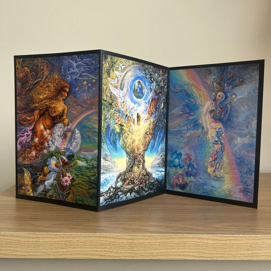 The Josephine Wall Collection | Wind of Change Triptych | Eco-Friendly Self-Sealing Trifold Card