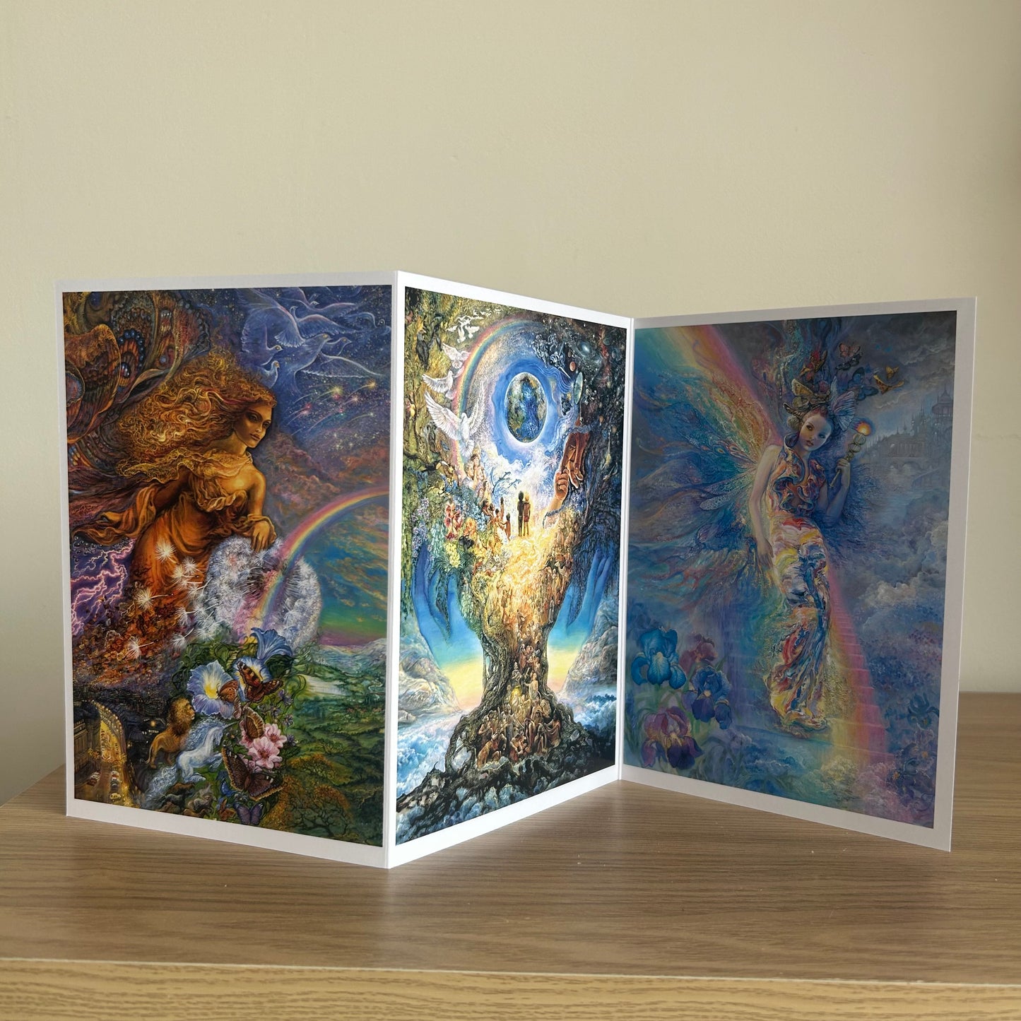 The Josephine Wall Collection | Wind of Change Triptych | Eco-Friendly Self-Sealing Trifold Card