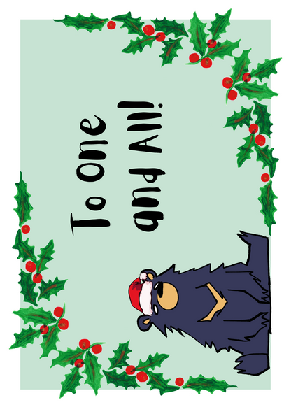 Cute Christmas Card  - It's Bear-ginning to Look a Lot Like Christmas