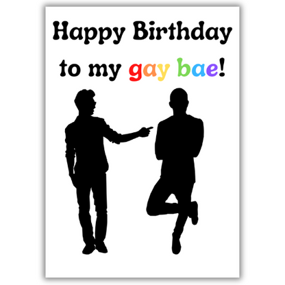 Happy Birthday to my Gay Bae Card - Male