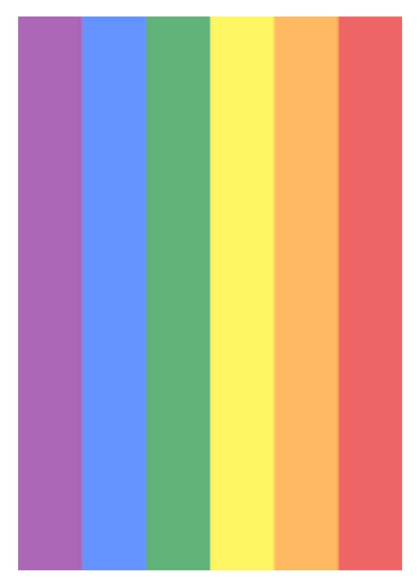 Red and Yellow and Pink and Green and Purple and Orange and YOU! LGBT Birthday Card