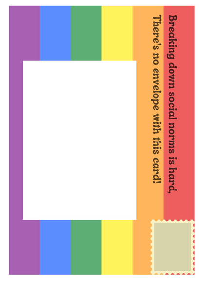 LGBT+ When you were born the Rainbows got Brighter Birthday Card