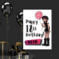 Gothic Party Princess 18th Birthday Card | Personalised | For teens