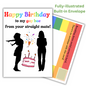 LGBTQ+ Birthday Card - To my Gay bae from your straight mate!