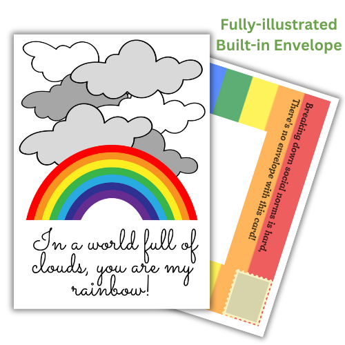 LGBT+ Rainbow Birthday Card for Partner