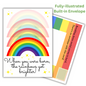 LGBT+ When you were born the Rainbows got Brighter Birthday Card