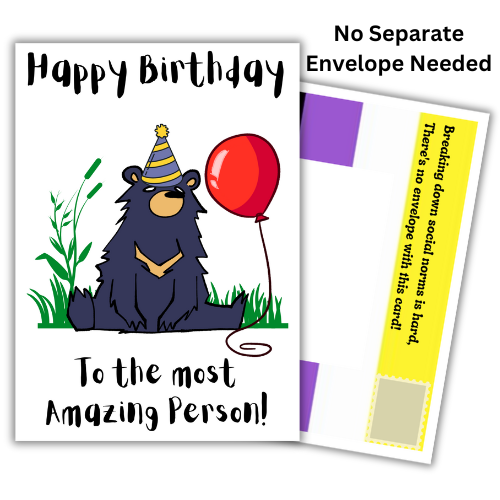 Generic card for non-binary child or adult - Happy Birthday to the most amazing person