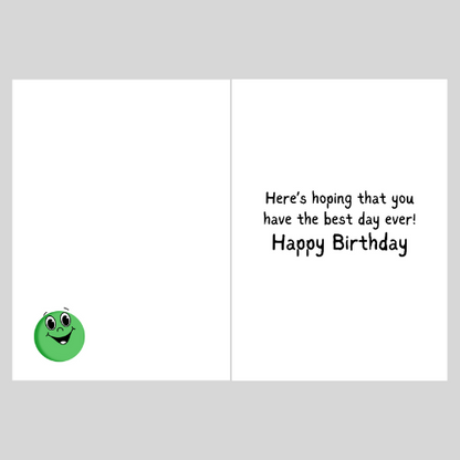 Funny Birthday Card with Holy Water Joke