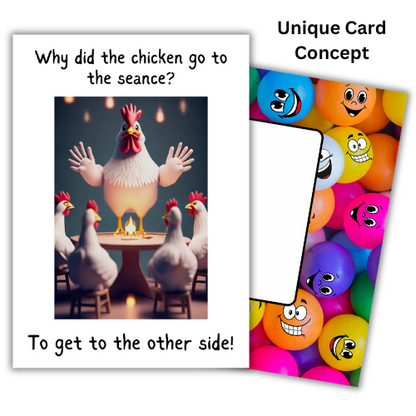 Funny Birthday Card - Why did the Chicken.....?