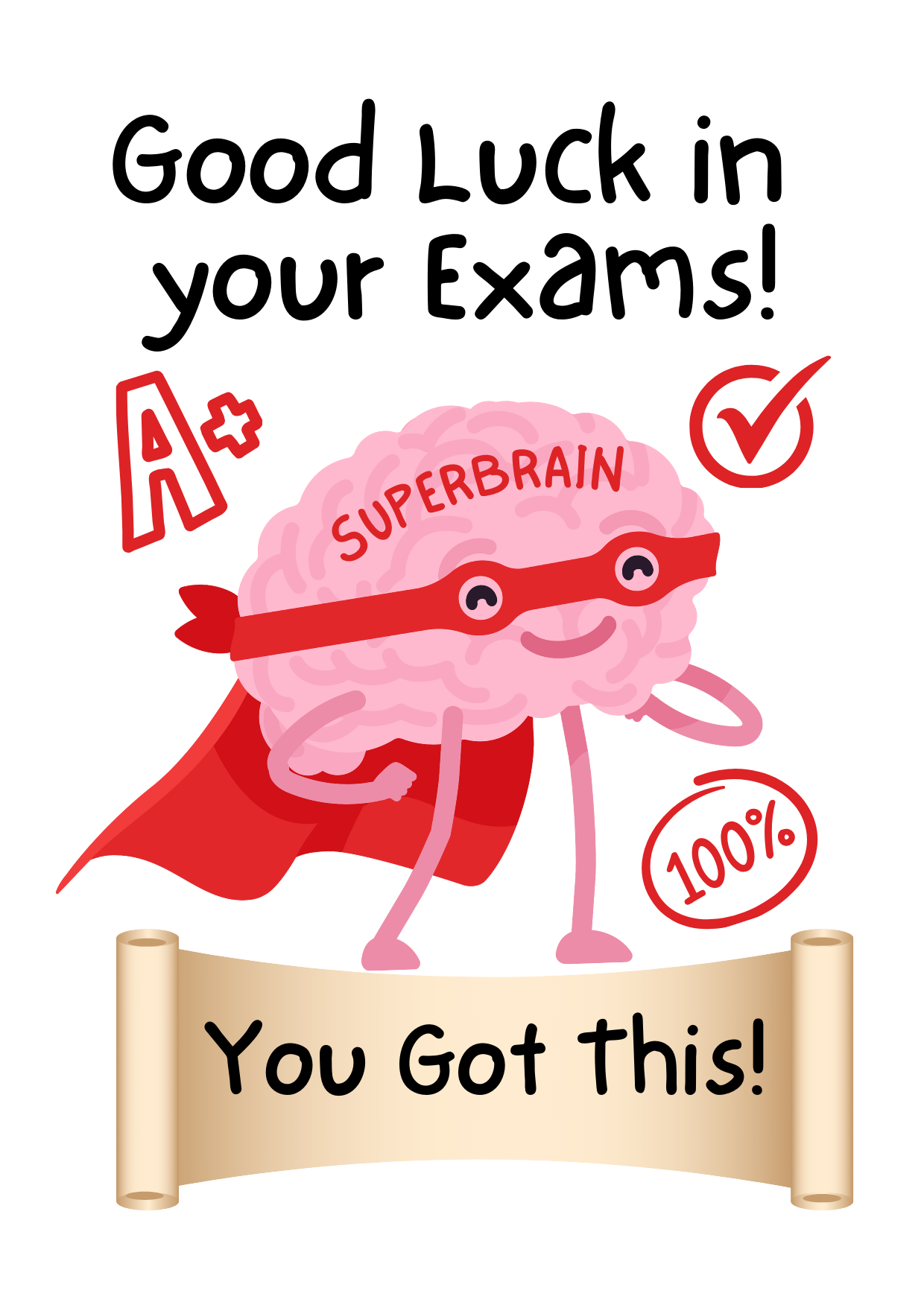 Good Luck in your Exams Greetings Card