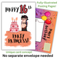 Goth Girl Happy 16th Birthday Card