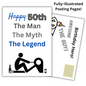 Happy 50th Gym Lover Birthday Card for him