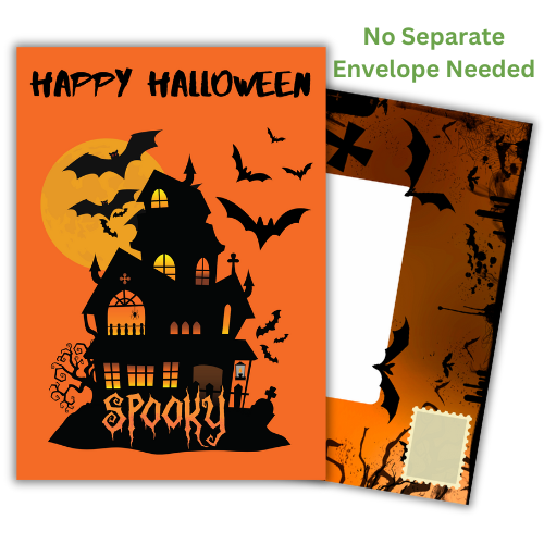 Haunted House Halloween Card