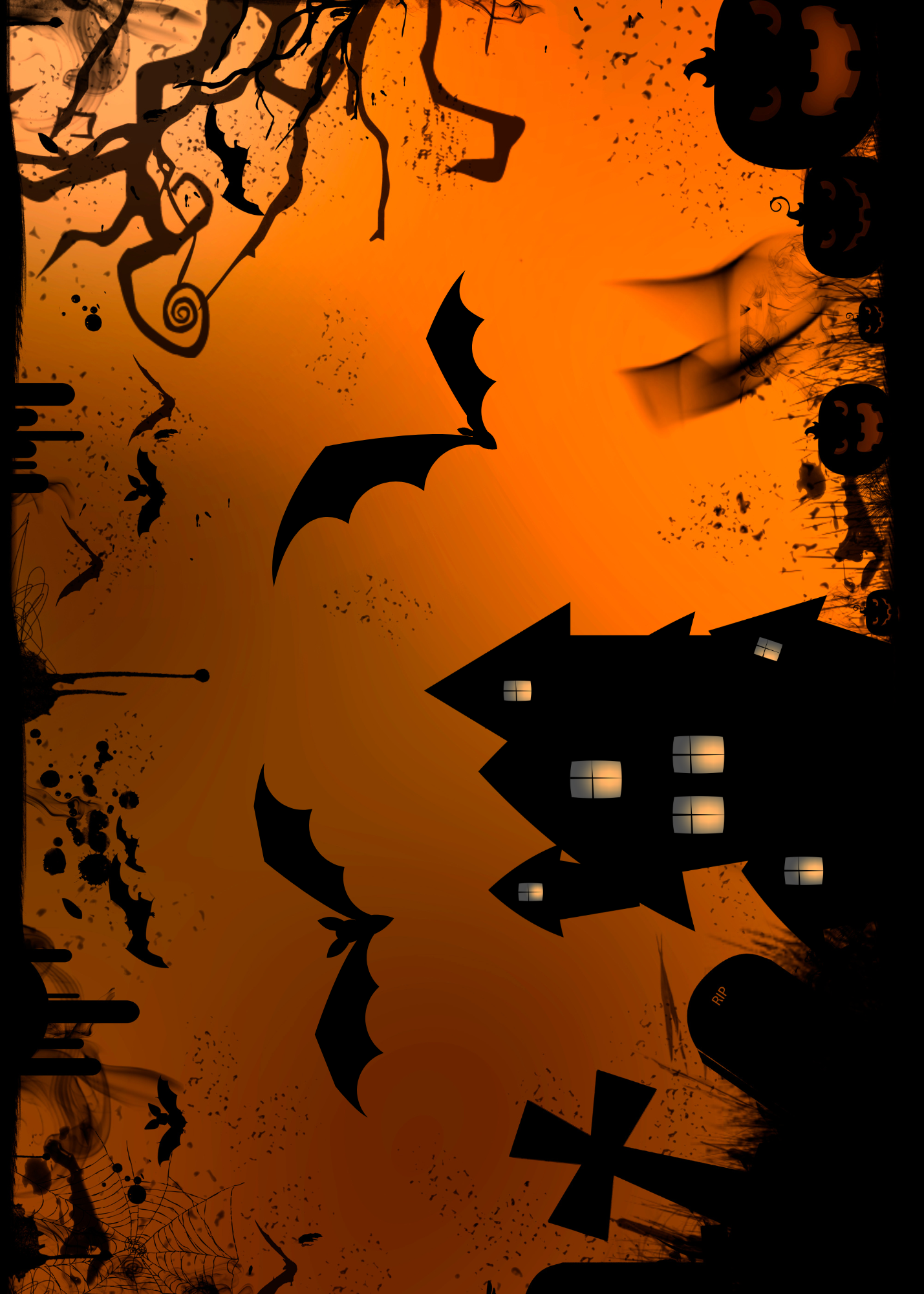 Haunted House Halloween Card