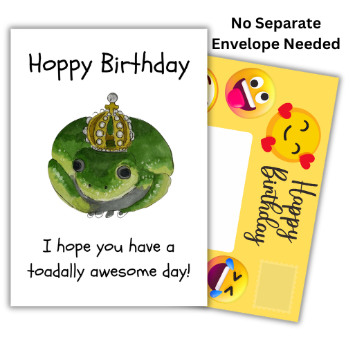 Hoppy Birthday Card For Him / Her / They. Humour Birthday Card/ Funny Card