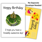 Hoppy Birthday Card For Him / Her / They. Humour Birthday Card/ Funny Card