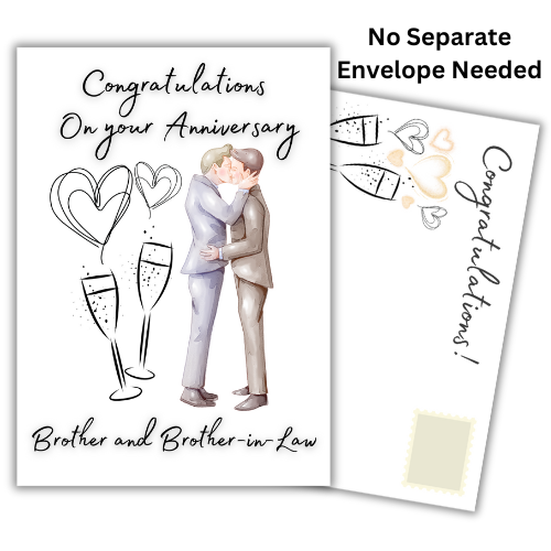 Brother and Brother-in-Law Anniversary Card