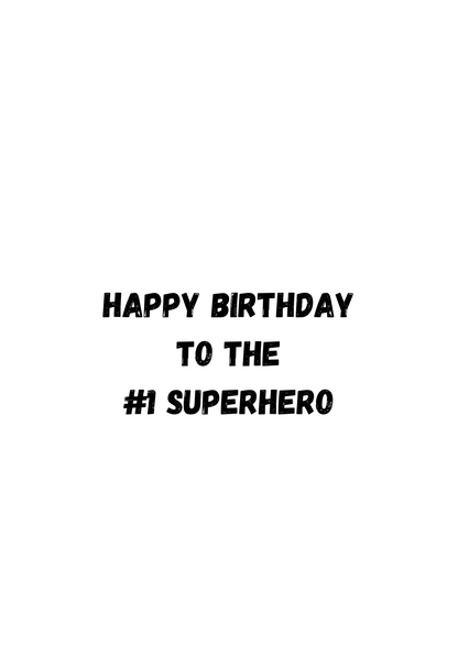Little Heroes Kids Birthday Card for any Super Hero