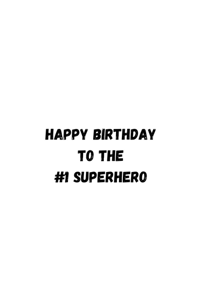 Little Heroes Kids Birthday Card Super Slayer