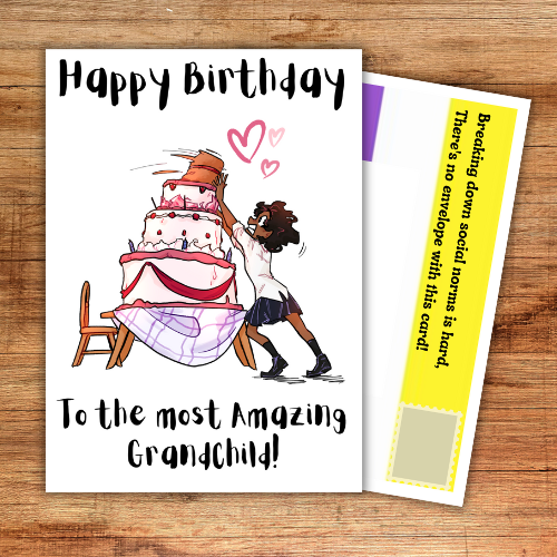 Happy Birthday to the most amazing Grandchild - Non-binary Greetings Card