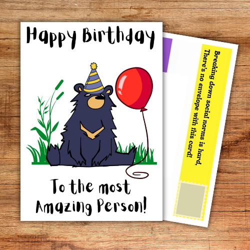 Generic card for non-binary child or adult - Happy Birthday to the most amazing person