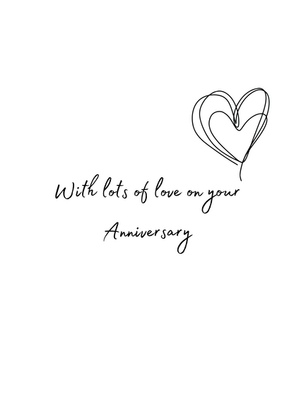 Special Couple Anniversary Card