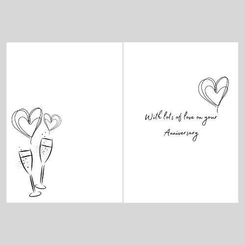 Congratulations Anniversary Card | Mr and Mrs Anniversary Greetings Card