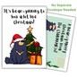 Personalised Cute Bear Christmas Carol Pun