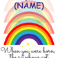 Personalised LGBT Rainbow Birthday Card for friend