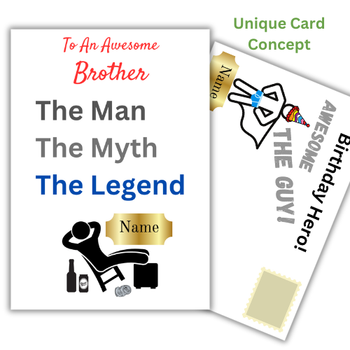 Brother Birthday Card Personalised