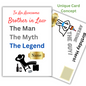 The Man, The Myth, The Legend Brother-in-law Birthday Card | Personalised