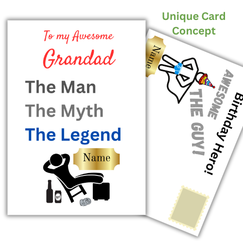 Grandad Birthday Card | Legend | Personalised