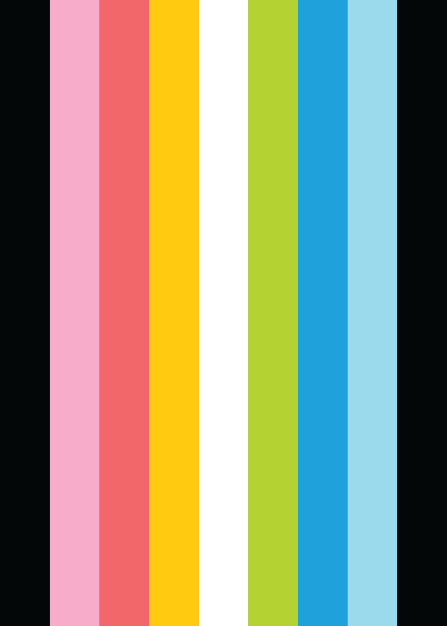 Back of Envelope Panel from Bare Cards Self-sealing LGBTQIA Greetings card featuring the Queer Flag
