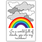 LGBT+ Rainbow Birthday Card for Partner