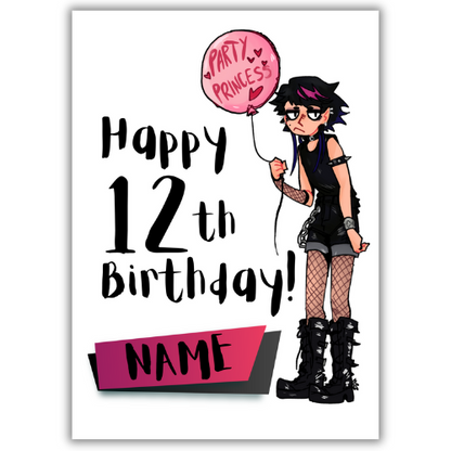 12th Birthday Card | Personalised for her