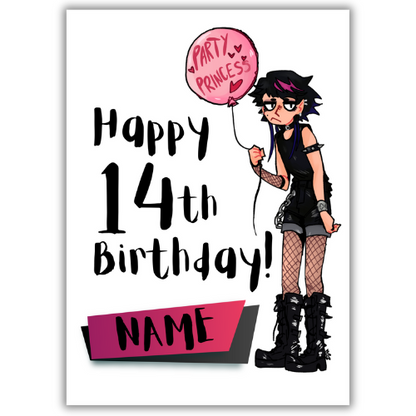 14th Birthday Card | For Her | Personalised