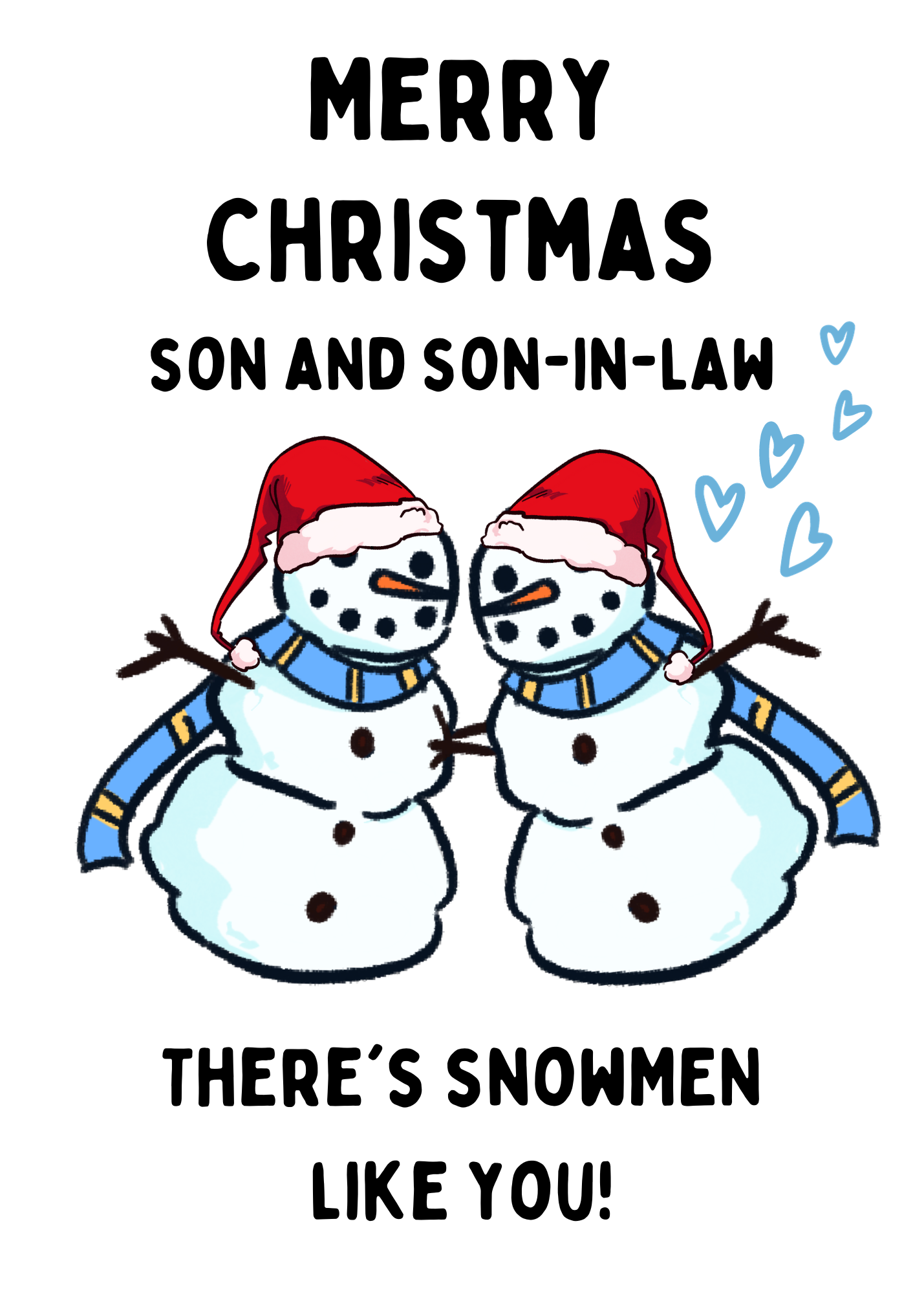 Son and Son-in-law Christmas Card