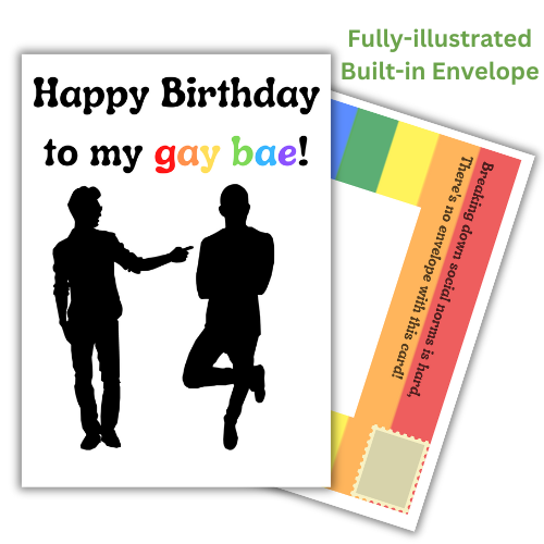 Happy Birthday to my Gay Bae Card - Male