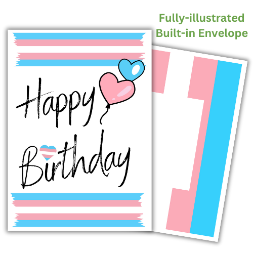 Transgender Birthday Card