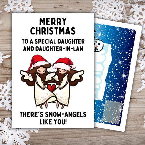 Daughter and Daughter-in-law Christmas Card
