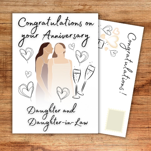Daughter and Daughter-in-Law Anniversary Card