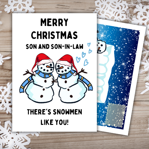 Son and Son-in-law Christmas Card